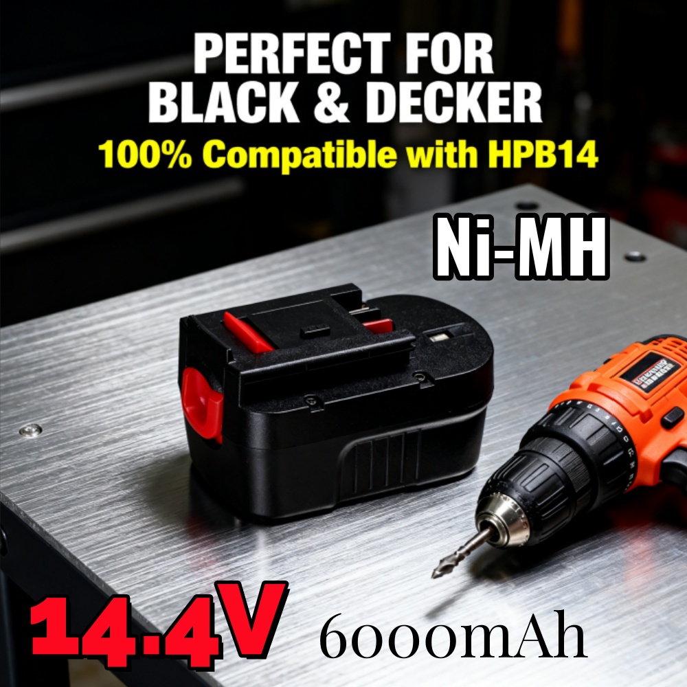 Upgraded 14.4V 6000mAh Ni-MH B - Black+Decker Tool Cordless review and price